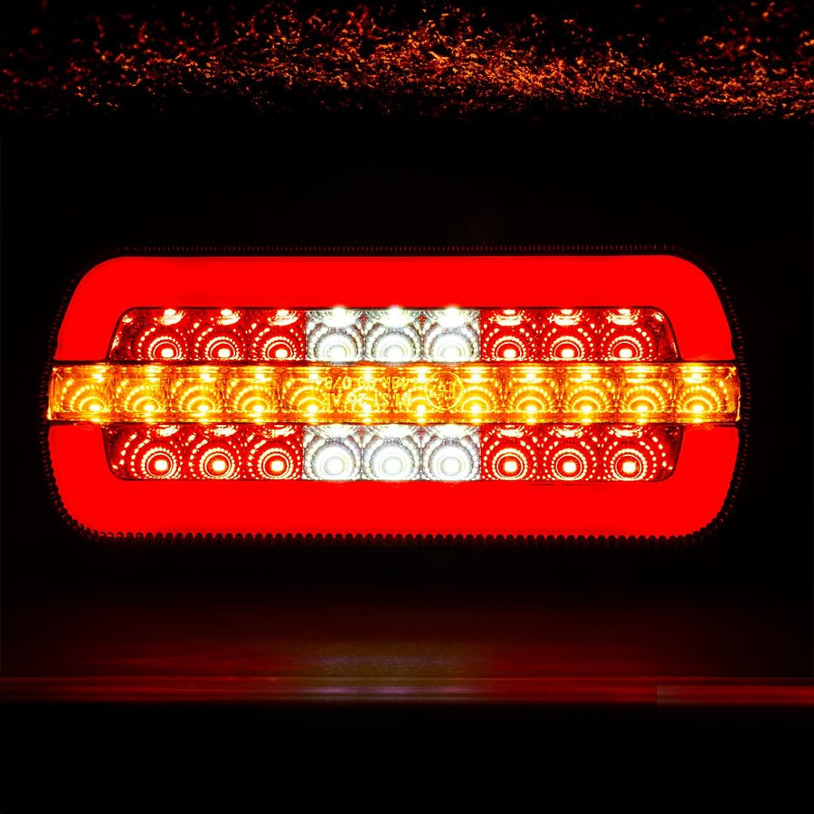 LED Стоп с 4 Функции за Ремарке / Камион – НЕОН габарит, стоп , динамичен мигач, задна светлина, IP67, 12V/24V