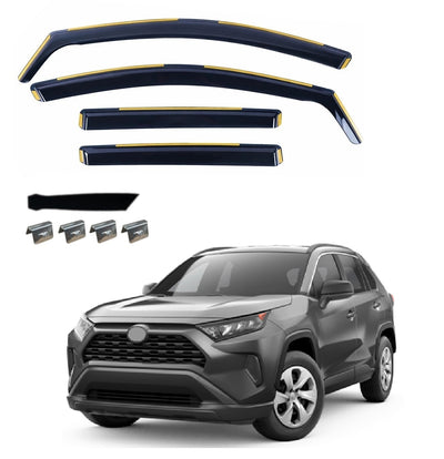 Комплект от 4бр. ветробрани за TOYOTA RAV4 V 2019 г. +