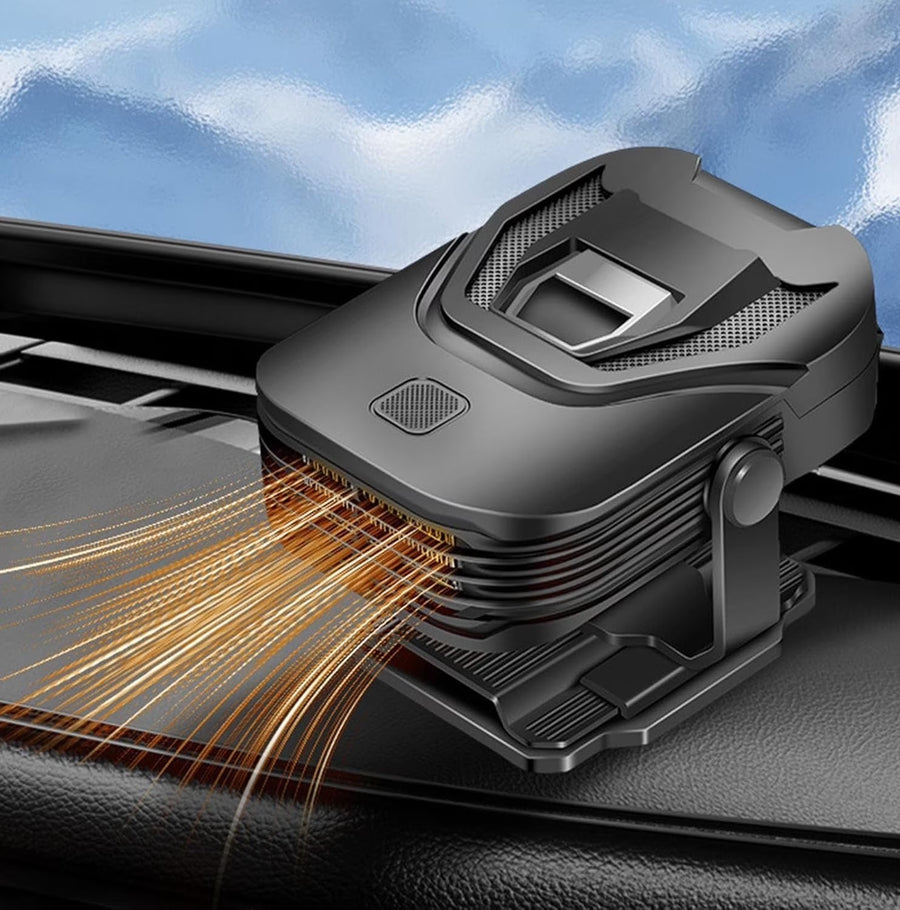 Автомобилна печка с вентилатор 4 сезона 12V 150W – режим отопление / вентилатор, размразяване и обезпотяване, въртяща стойка