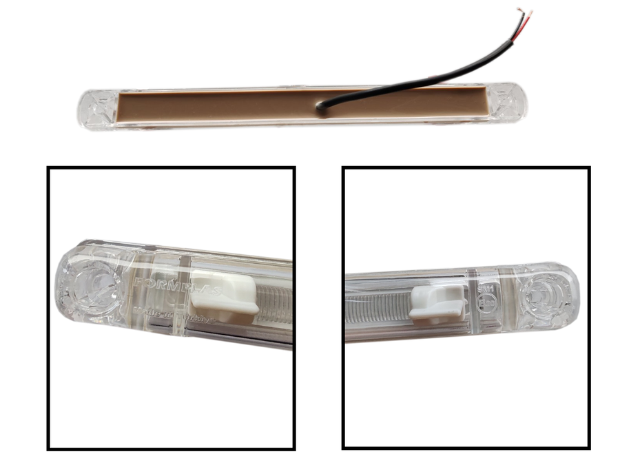 Червен LED габарит/контурна светлина – 6 Диода 24V 240 mm