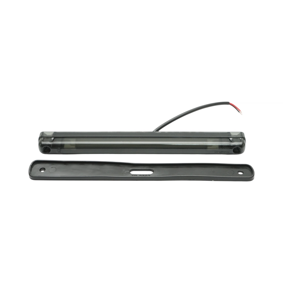 Червен LED габарит/контурна светлина – Опушен 6 Диода 24V 240 mm