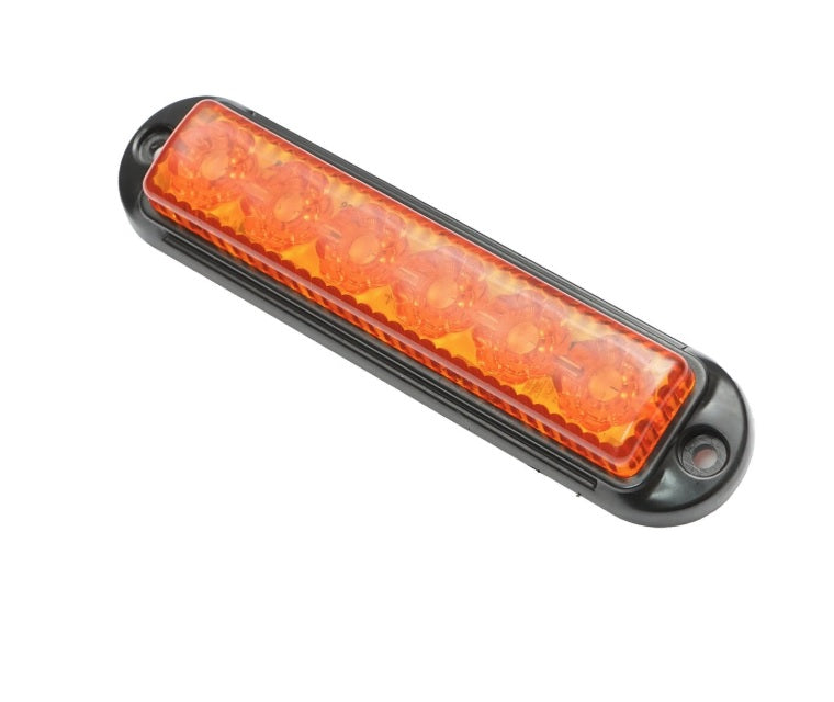 LED аварийна / сигнална лампа (Flash) – Жълта 6 Диода 4 режима 12V-24V