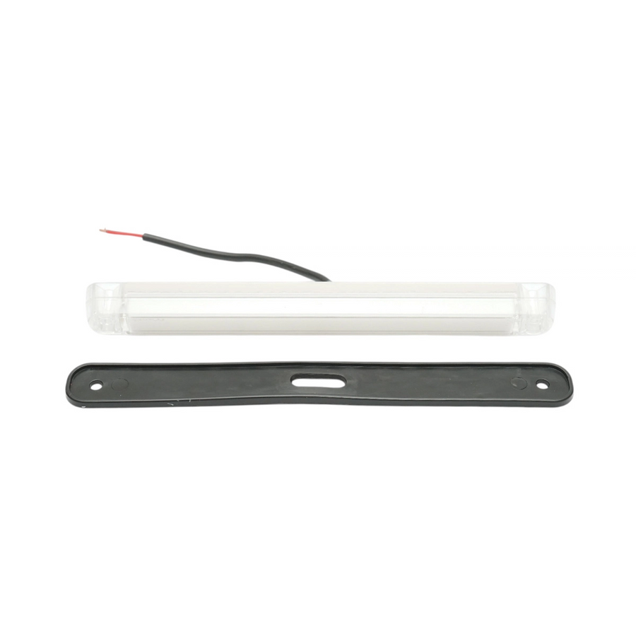 Бял LED Габарит / Маркер с NEON ефект - 16 диода 12V-24V 235mm