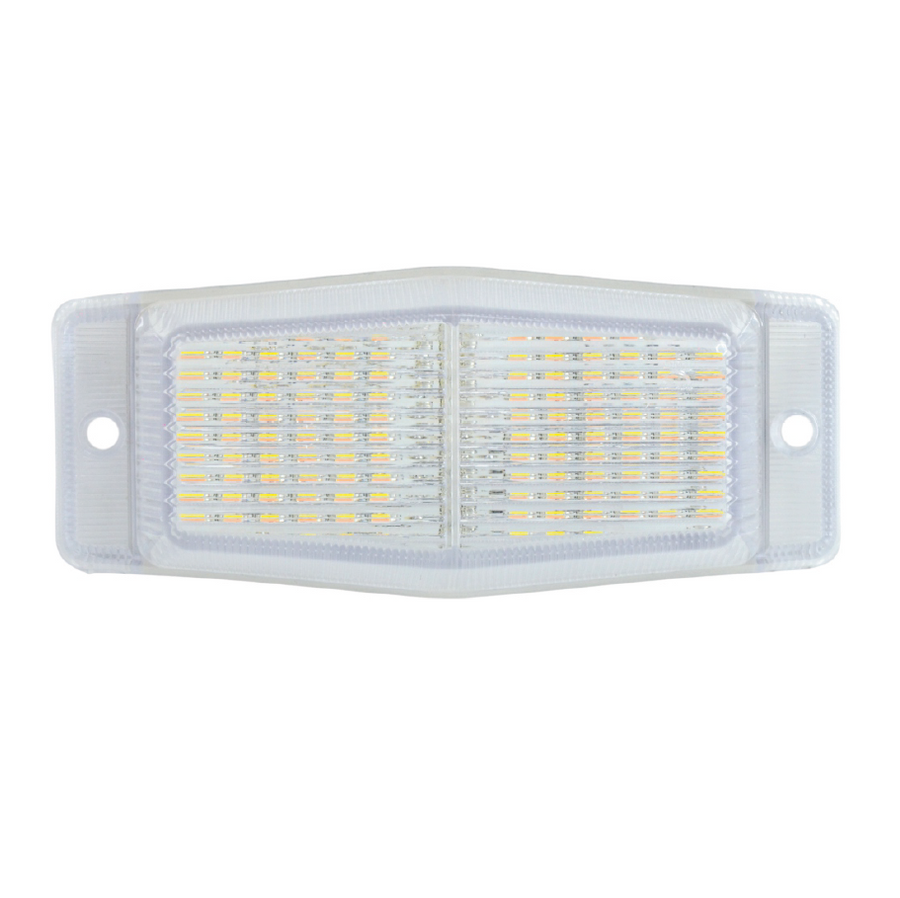 Стационарна LED Габаритна лампа с 2 светлини - Жълто/Бяло 24 диода 24V