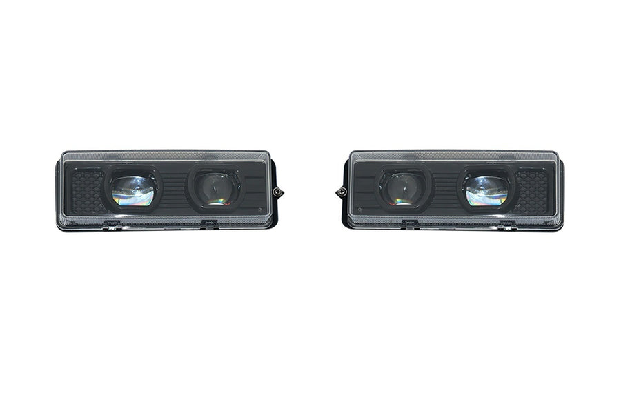 Комплект LED Халогени / Фарове за мъгла с двойна лупа за DAF XF95, 75CF, 85CF – OEM 1328860 / 1328861