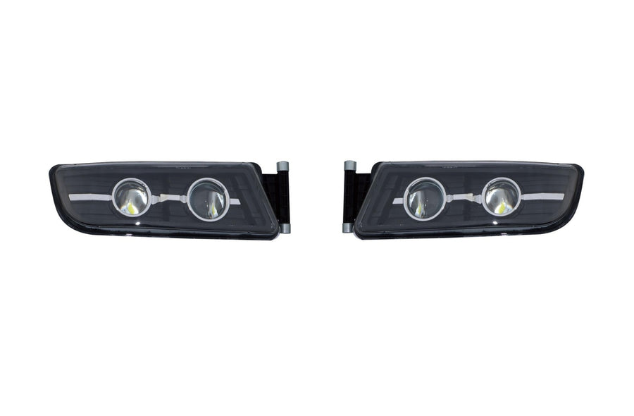 Комплект LED Халогени за мъгла с Дълги Светлини за MAN TGX / TGS / TGL 24V – Двойни лупи OEM 81251016521 / 81251016522