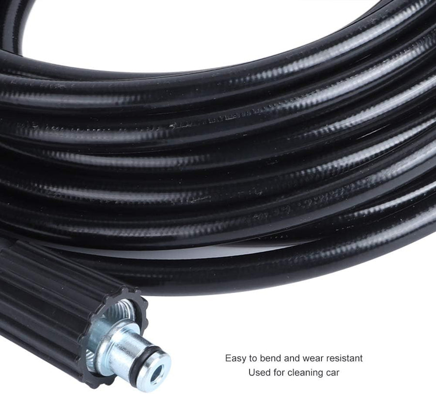 Маркуч за водоструйка с високо налягане - 10 м, M22-14 mm, 400 bar (5800 PSI), до 60°C, гъвкав и устойчив на износване, черен