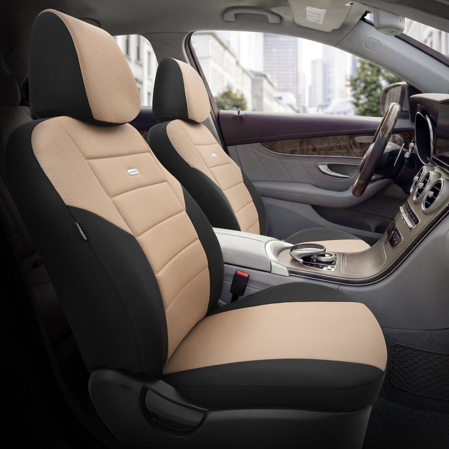 Комплект Тапицерия SelectedFit One Design by OTOM текстил – Черно-Бежова, за Предни и Задни Седалки