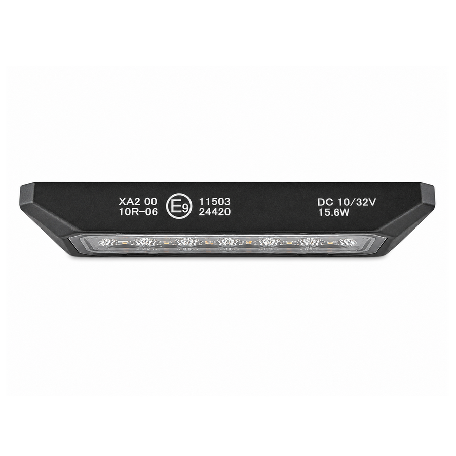 LED Габарит с оранжев блиц – 9 блиц режима, 6 LED, 15.6W, E-Mark E9, ECE R65 / R10, 12–24V