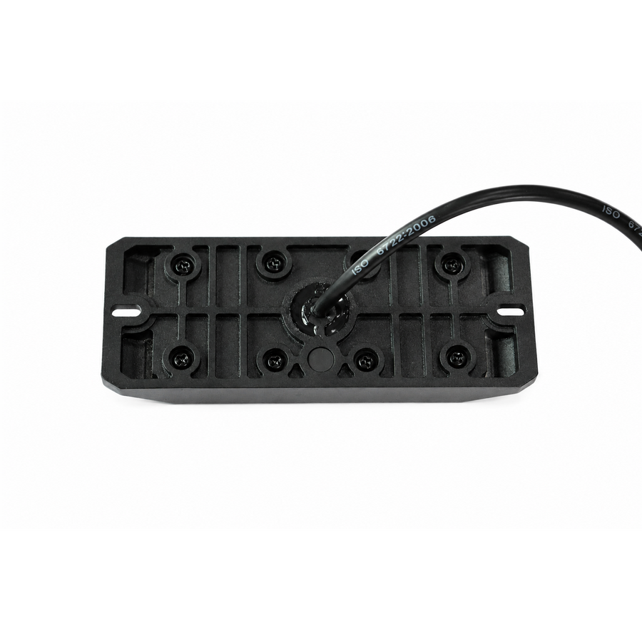 LED габарит с оранжев блиц, 12 LED, 9.1W, 12 режима, синхронизация, IP67, E-Mark E9, ECE R65 / R10, 12–24V