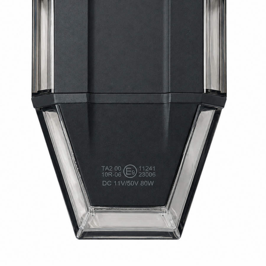 Оранжева LED аварийна лампа 122.2 см, 80W, 14 режима, светлинен сензор, E-Mark E9, ECE R65/R10, IP67, 11–50V