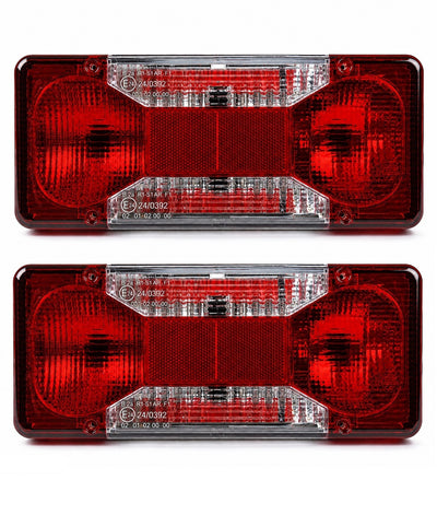 Комплект ляв + десен стоп за Iveco Daily 2006+, с крушки 12V, E-Mark E24 OEM 69500032 / 6950003 / 5801631438 / 69500026 / 6950002 / 5801631433