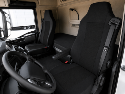 Текстилна тапицерия за MAN TGA, TGL, TGX, TGS 2015–2021 г., 2 части, черна