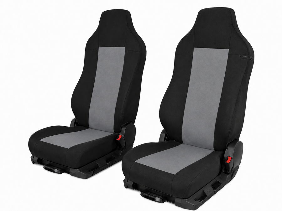 Текстилна тапицерия за MAN TGA, TGL, TGX, TGS 2015–2021 г., 2 части, черно-сива