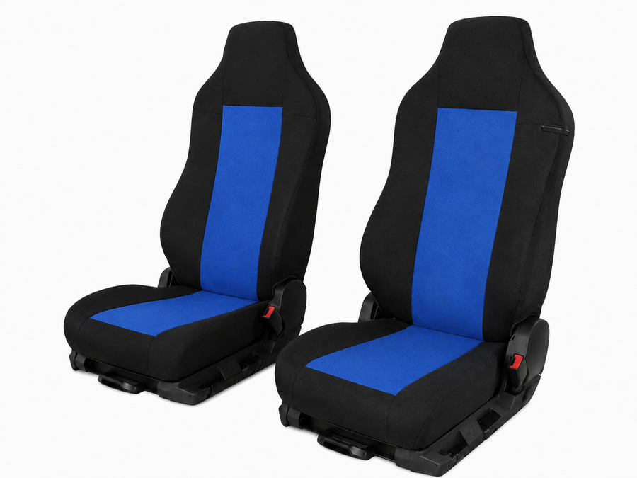 Текстилна тапицерия за MAN TGA, TGL, TGX, TGS 2015–2021 г., 2 части, черно-синя
