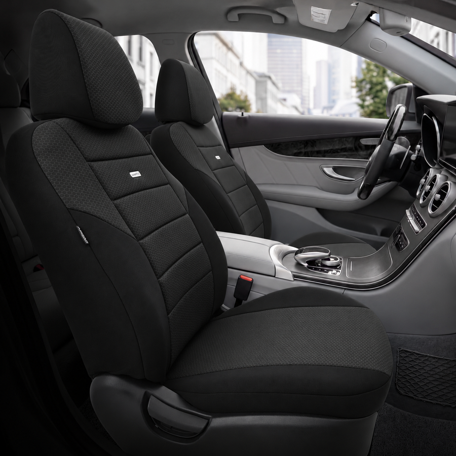 Комплект Тапицерия SelectedFit One Design by OTOM текстил – Черна, за Предни и Задни Седалки