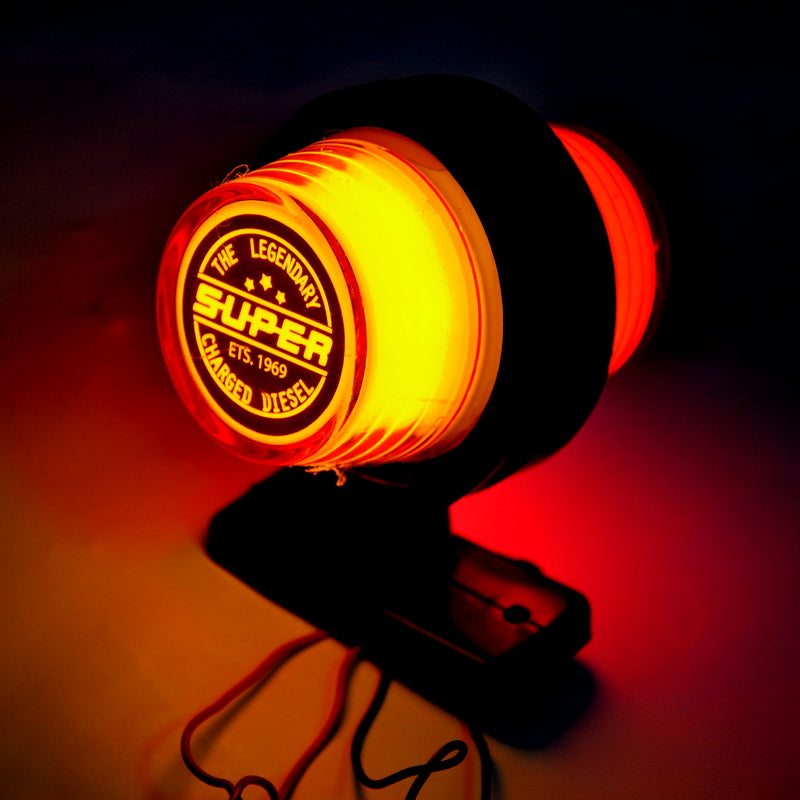 Maxi NEON габарит късо рогче червено/жълто, 12/24V
