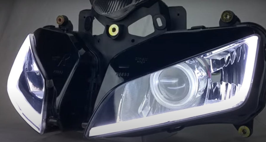 LED DRL ленти за дневни светлини с бягащ мигач