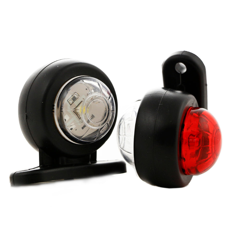 Тройно дълго LED рогче, 12/24V червено/бяло/жълто, 14cm