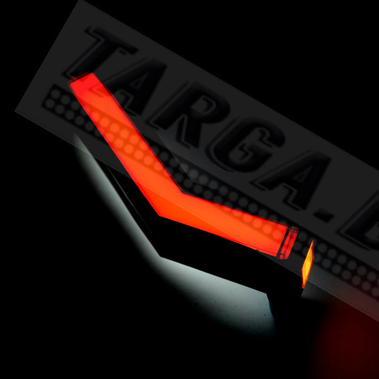Тройно LED рогче – косо дълго НЕОН 12/24V, червено/бяло/жълто