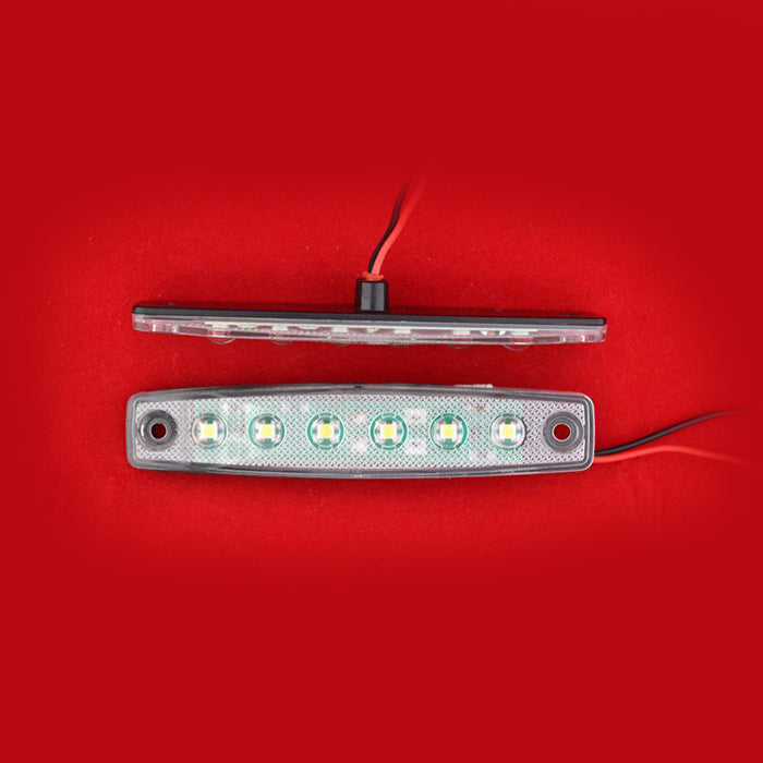 LED габарит 6 диода, бял - 24V