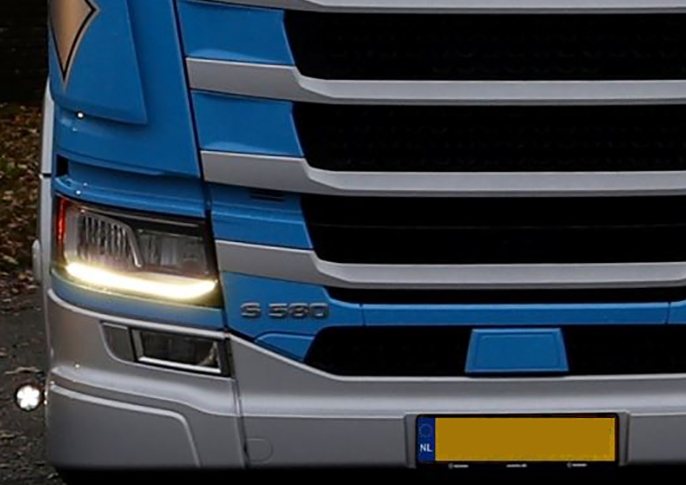 LED бяла/оранжева габаритна светлина за Scania R/S NextGen, 2017+