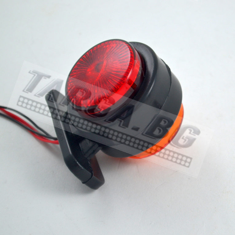 Късо LED рогче, червено/жълто, 12/24V
