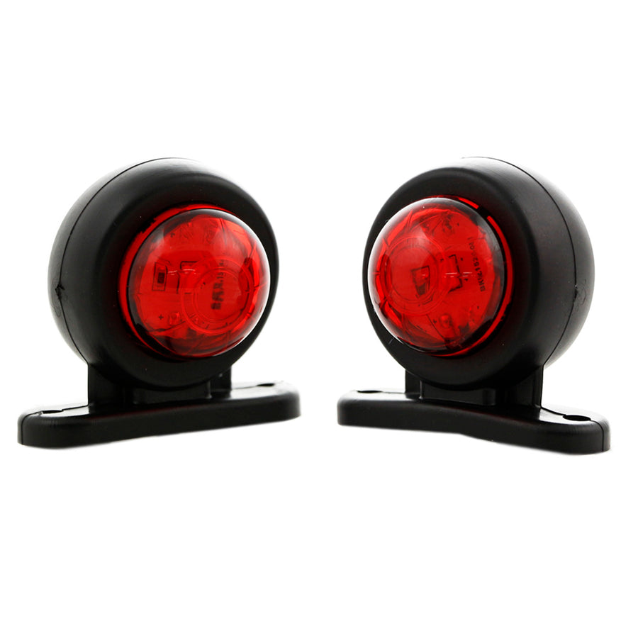 Тройно дълго LED рогче, 12/24V червено/бяло/жълто, 14cm