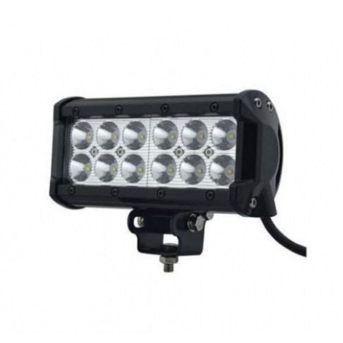 Универсален 36W Лед LED Халоген Фар Работна Лампа 12V - 24V с Насочена Spot Светлина за автомобил офроуд бус ван камион