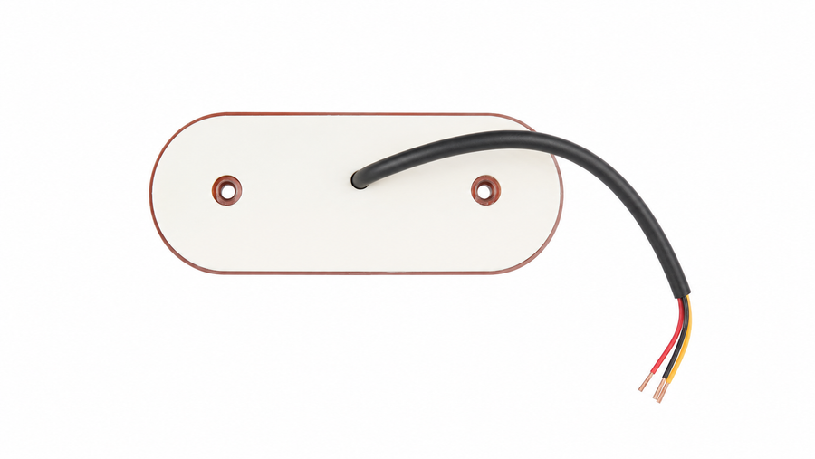 Oранжев LED неон габарит с 21 диода, (оранжева & бяла), 12/24V, 12 см., без скоба