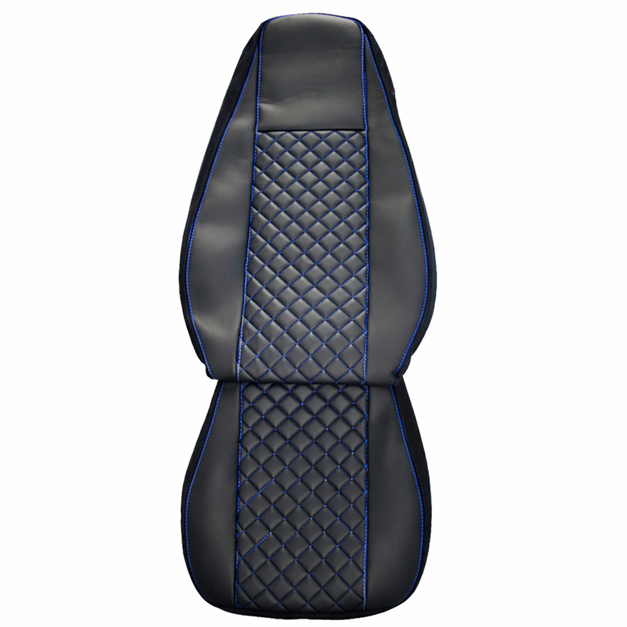 Калъфи за седалки за MAN TGX, EURO 6 2021, черни със син шев
