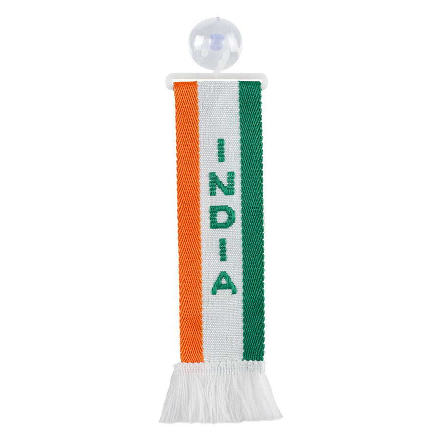 Знаме 5х22 см. за INDIA, с вендуза за захващане
