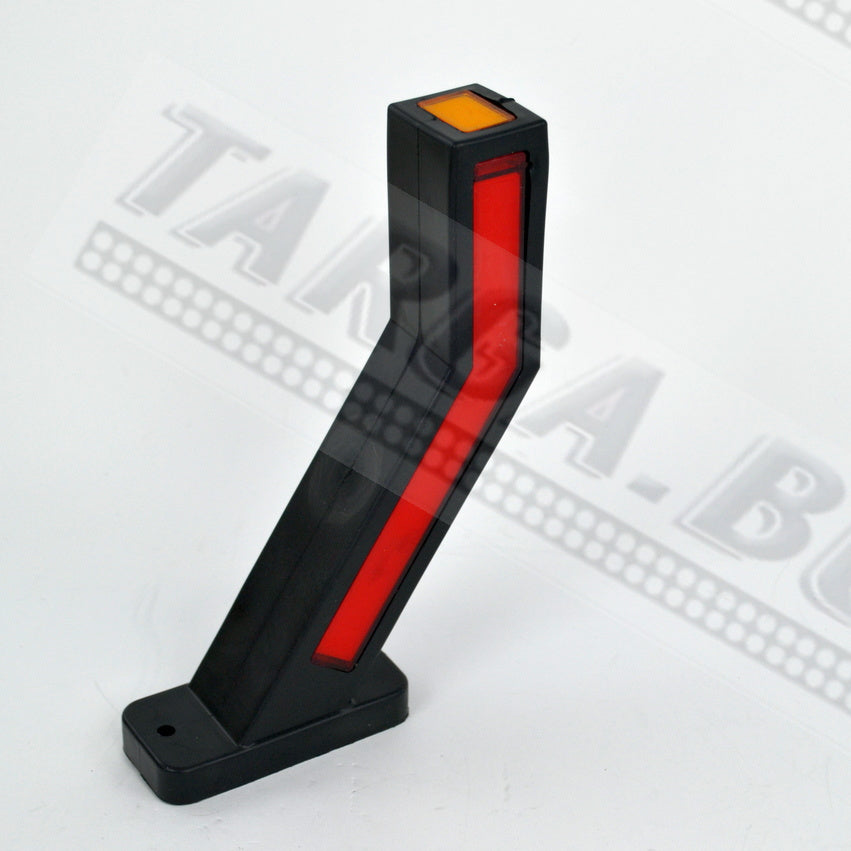 Тройно LED рогче – косо дълго НЕОН 12/24V, червено/бяло/жълто