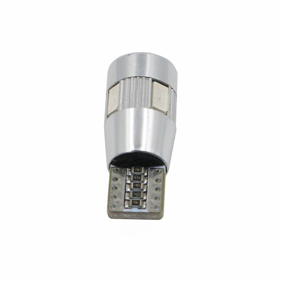 Лед Крушки За Габарит, Т10 W5W LED 6 SMD, Canbus, 12V, Синя Светлина
