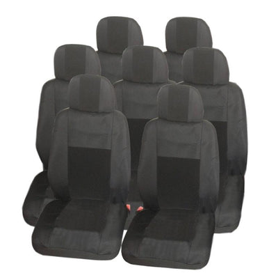 Калъфи тапицерия за VW Touran, Sharan, Ford Galaxy, Citroen C8, Peugeot 307SW, Citroen C4 Grand Picasso, Peugeot 806, 807, Lancia Phedra - Черни
