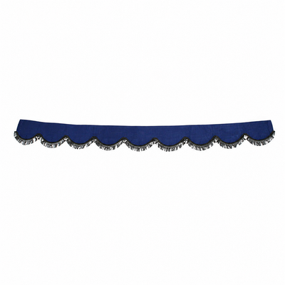 Перде за камион челно – синьо с черни ресни, холандски модел