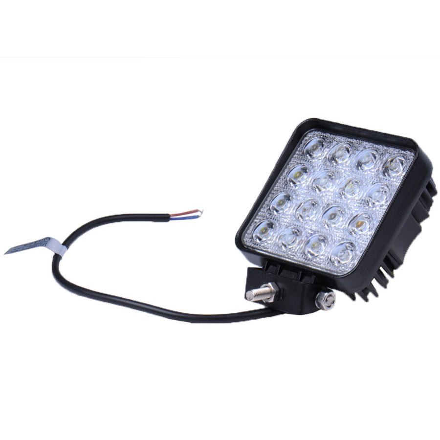 16 LED 48W Халоген Водоустойчива Разпръсната Flood Светлина Работна Лампа 10-30V за Ролбар АТВ, Джип