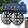 Комбиниран LED халоген, бяло/жълто със 16 диода, 100W, 22.5', 12/24V