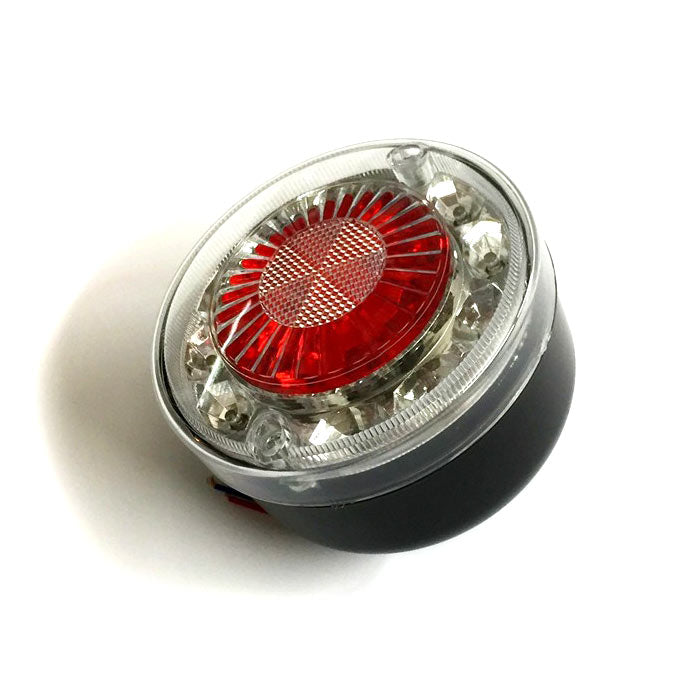 Кръгъл LED стоп 24V, тип Хамбургер с кристално стъклo