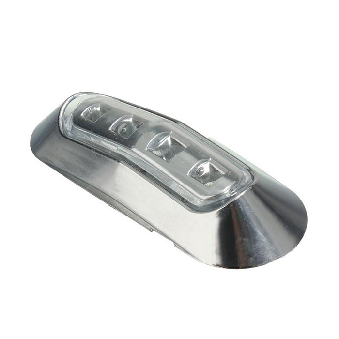 Диоден LED габарит хром лукс бял с 4 диода, 12V
