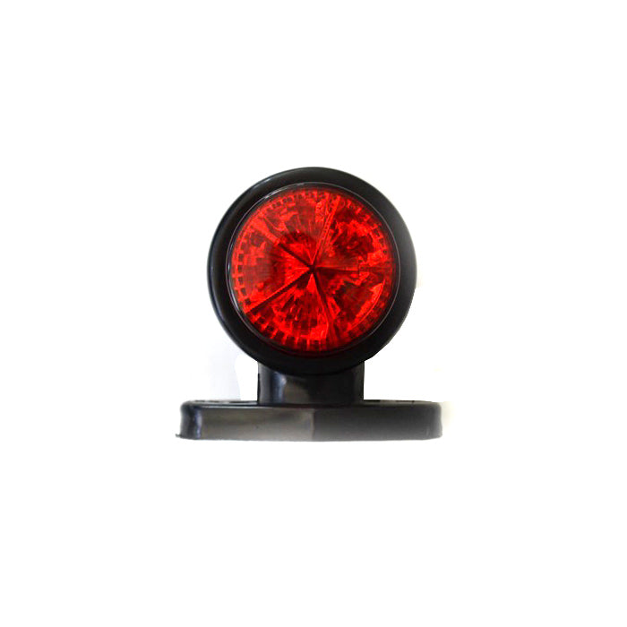 Късо LED рогче с 10 диода, 24V - червено/бяло
