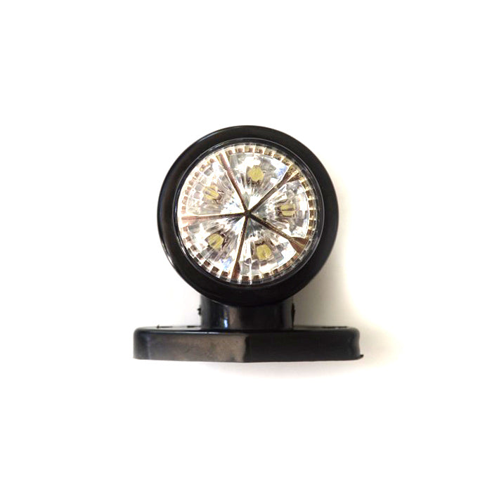 Късо LED рогче с 10 диода 12V - червено/бяло