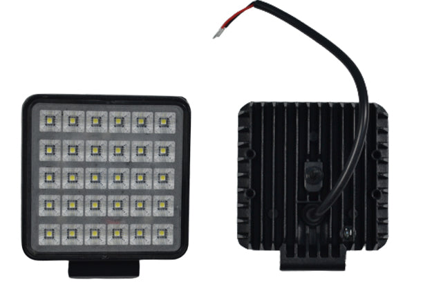 LED работна лампа, фар, квадрат, 30W, 12/24V, с on/off ключ