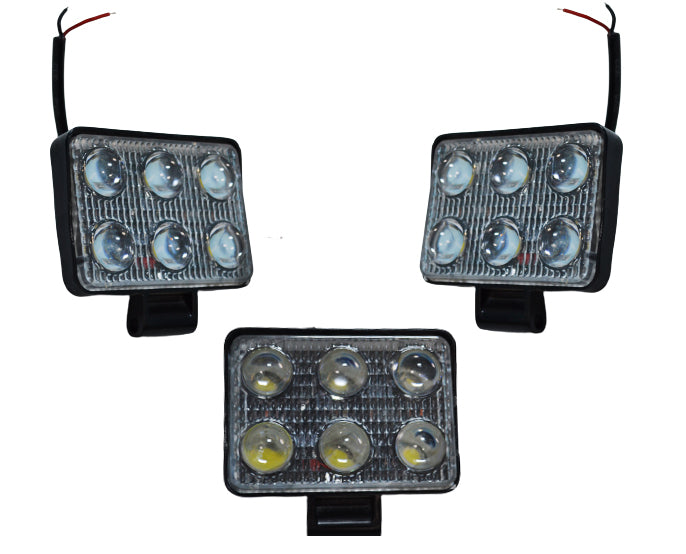 LED прожектор 18W, 3D дизайн, 6 диода – мощен алуминиев прожектор