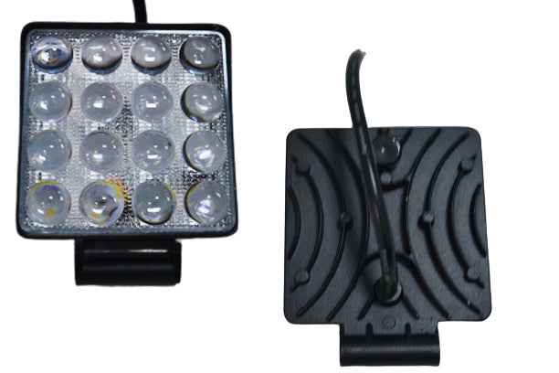 Тънък 3D LED халоген - прожектор алуминий 16 диода, 48W