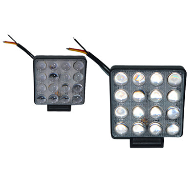 Тънък 3D LED халоген - прожектор алуминий 16 диода, 48W