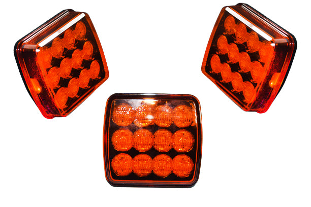 Куфар с диоден маяк / блиц, с магнит и зарядно, с 12 SMD диода, 6 функции