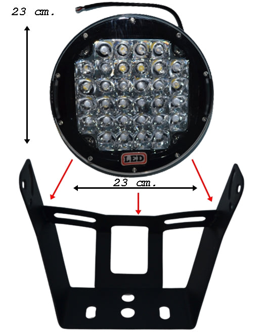 Кръгъл LED халоген - Jumbo прожектор 96W