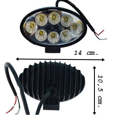 LED халоген - прожектор алуминий 8 диода, 24W