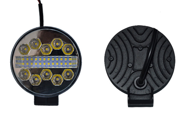 Тънък кръгъл LED халоген- прожектор, алуминий, 34 диода, 34W